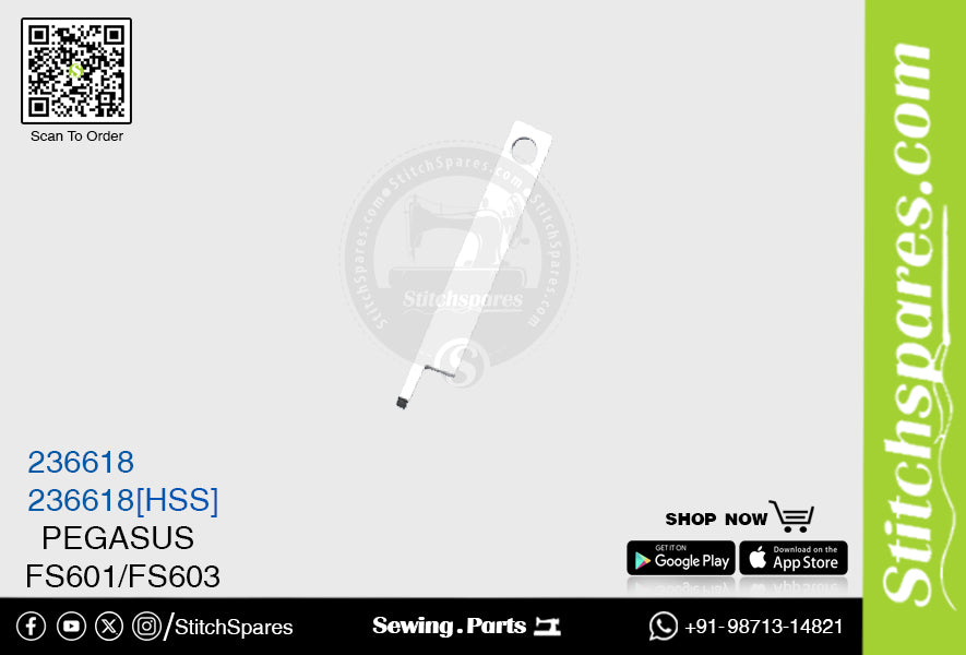 # STRONG H 236618 / 236618 5A Messer (Klinge) für Pegasus FS601 / FS603 Nähmaschine Ersatzteil