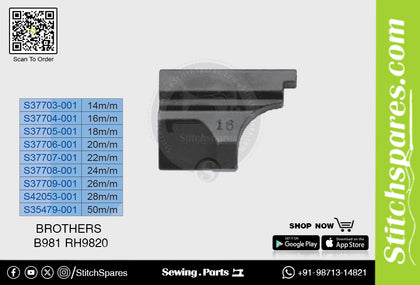 Strong-H S37706-001 20m/m Knife / Blade / Trimmer Brother DH4-B981 RH9820 Sewing Machine Spare Parts