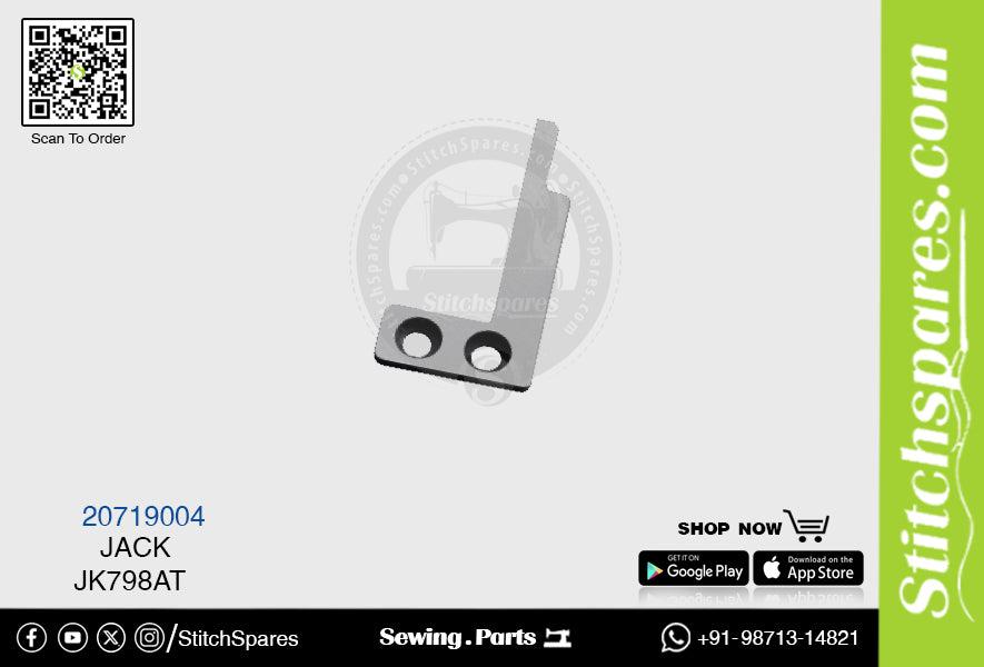 Strong-H 20719004 Cuchillo/Hoja/Recortadora Jack JK798AT Repuestos para máquina de coser