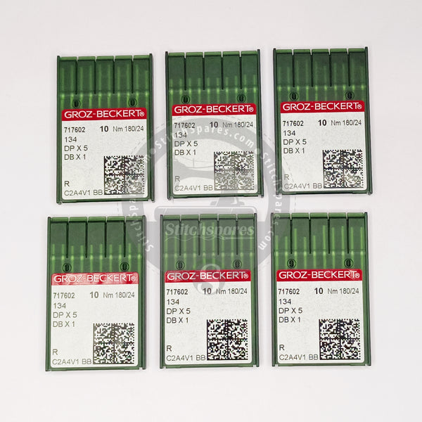 J&G shop 2番 717602 134 DPx5/DBx1 Nm 180/24 R Groz Beckert Sewing Machine