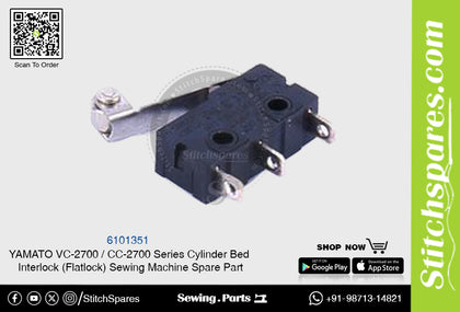 6101351 YAMATO CC-2700  VC-2700 Series Cylinder Bed Interlock (Flatlock) Sewing Machine Spare Part