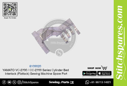 6109020 Feed Dog YAMATO CC-2700  VC-2700 Series Cylinder Bed Interlock (Flatlock) Sewing Machine Spare Part
