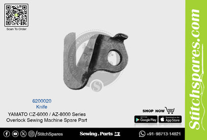 6200020 Knife YAMATO CZ-6000  AZ-8000 Series Overlock Sewing Machine Spare Part