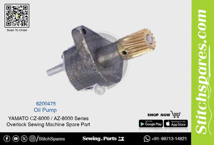 6200475 Oil Pump YAMATO CZ-6000 / AZ-8000 Series Overlock Sewing Machine Spare Part