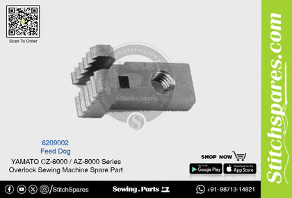 6209002 Feed Dog YAMATO CZ-6000 / AZ-8000 Series Overlock Sewing Machine Spare Part