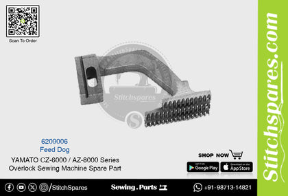 6209006 Feed Dog YAMATO CZ-6000  AZ-8000 Series Overlock Sewing Machine Spare Part