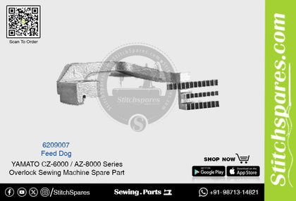6209007 Feed Dog YAMATO CZ-6000  AZ-8000 Series Overlock Sewing Machine Spare Part