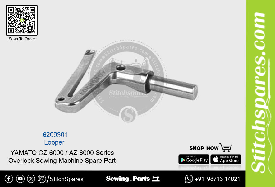 6209301 Looper YAMATO CZ-6000 Serie AZ-8000 Repuesto para máquina de coser overlock