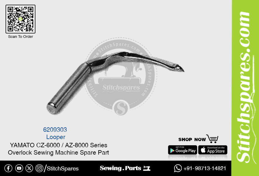 6209303 Looper YAMATO CZ-6000 AZ-8000 Serie Overlock-Nähmaschine Ersatzteil