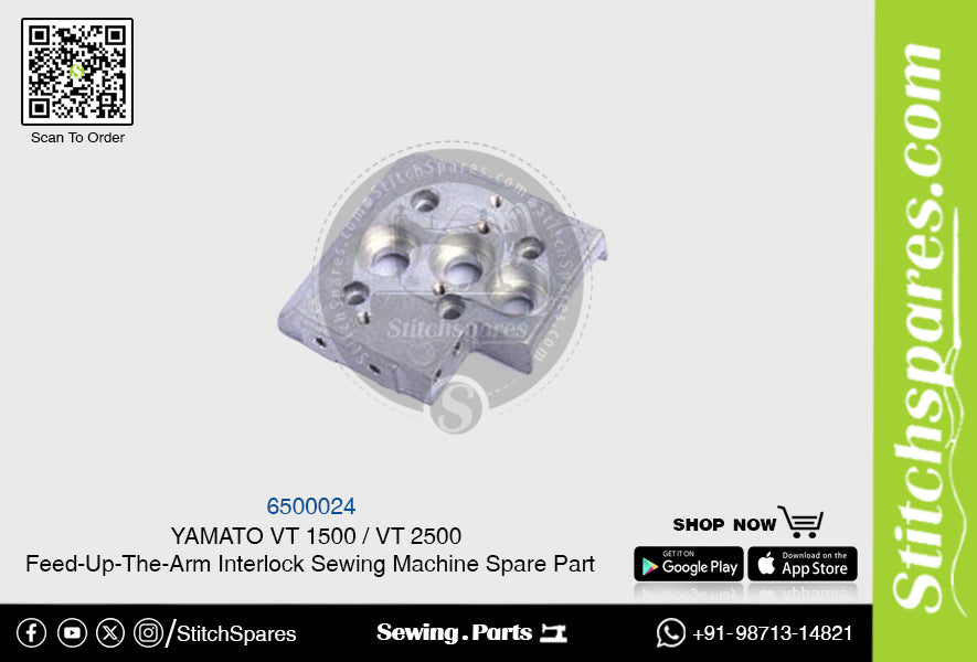 6500024 YAMATO VT-1500 VT-2500 Pieza de repuesto para máquina de coser con interbloqueo de brazo alimentador