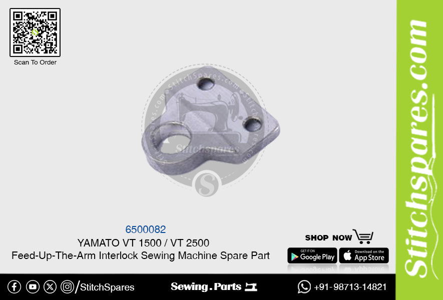 6500082 YAMATO VT-1500 VT-2500 Pieza de repuesto para máquina de coser con interbloqueo de brazo alimentador