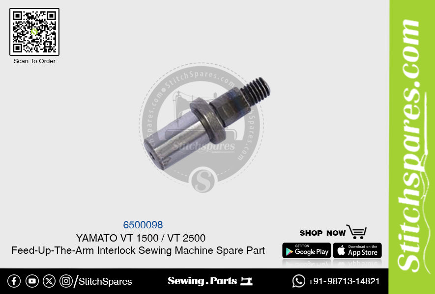 6500098 YAMATO VT-1500 VT-2500 Pieza de repuesto para máquina de coser con interbloqueo de brazo alimentador