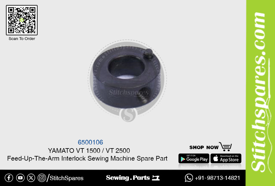 6500106 YAMATO VT-1500 VT-2500 Pieza de repuesto para máquina de coser con interbloqueo de brazo alimentador