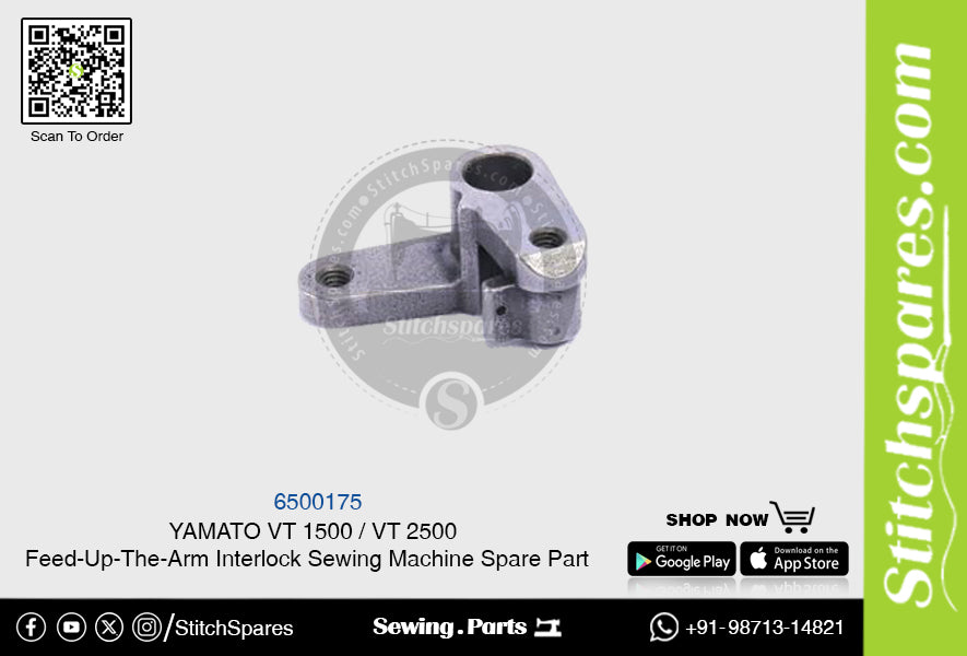 6500175 YAMATO VT-1500 VT-2500 Pieza de repuesto para máquina de coser con interbloqueo de brazo alimentador