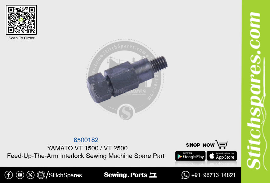 6500182 YAMATO VT-1500 VT-2500 Pieza de repuesto para máquina de coser con interbloqueo de brazo alimentador