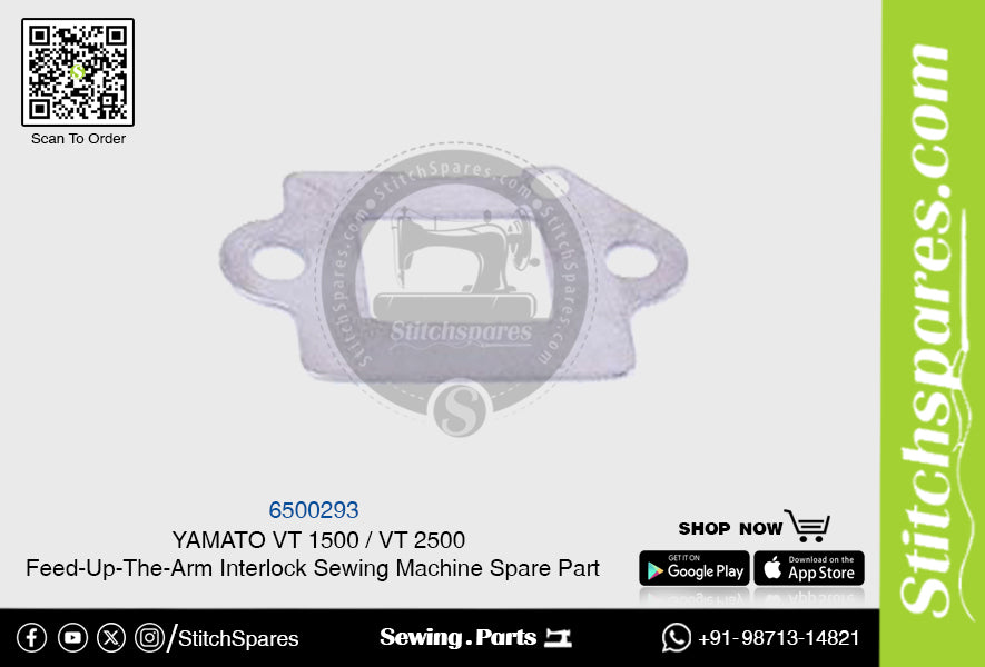 6500293 YAMATO VT-1500 VT-2500 Pieza de repuesto para máquina de coser con interbloqueo de brazo alimentador