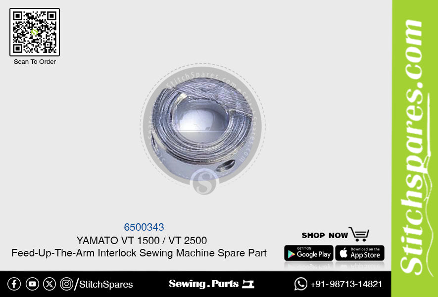 6500343 YAMATO VT-1500 VT-2500 Pieza de repuesto para máquina de coser con interbloqueo de brazo alimentador