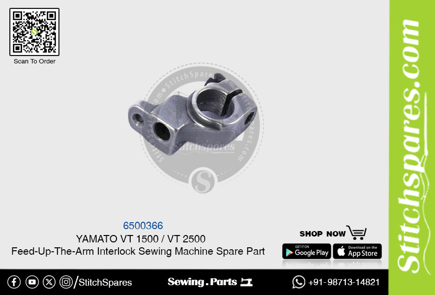 6500366 YAMATO VT-1500 VT-2500 Pieza de repuesto para máquina de coser con interbloqueo de brazo alimentador