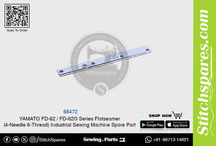 68472 YAMATO FD-62  FD-62G Series Flatseamer ( 4-Needle 6-Thread ) Industrial Sewing Machine Spare Part