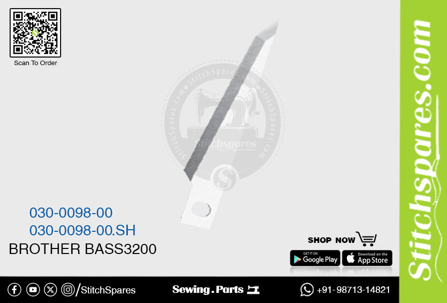 030-0098-00 , 030-0097-00.SH Knife (Blade) Brother BASS3200