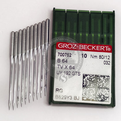 #700752 TVX64 /UY 192 GTS Nm 80/12 RG Groz Beckert Needle Sewing Machine Needle