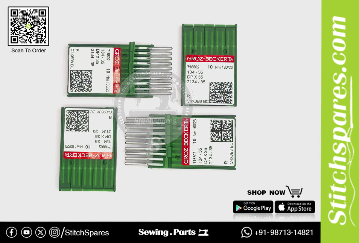 #716802 DPX35 Nm 160/23 R (100PCS) Aguja para máquina de coser Groz ...