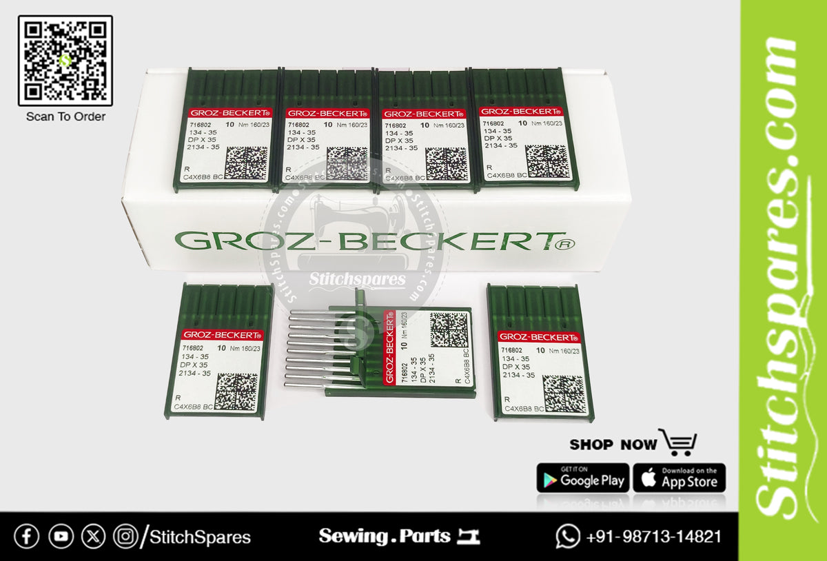 #716802 DPX35 Nm 160/23 R (100PCS) Aguja para máquina de coser Groz ...
