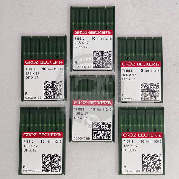 Needles Lサイズ 718812 DPX17 Nm 110/18 R Groz Beckert Needle Sewing Machine Needle