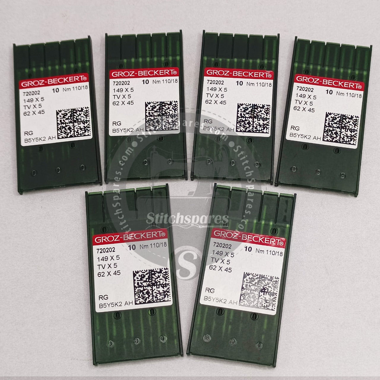 #720202 TVX5 Nm 11018 RG Groz Beckert Aguja para máquina de coser