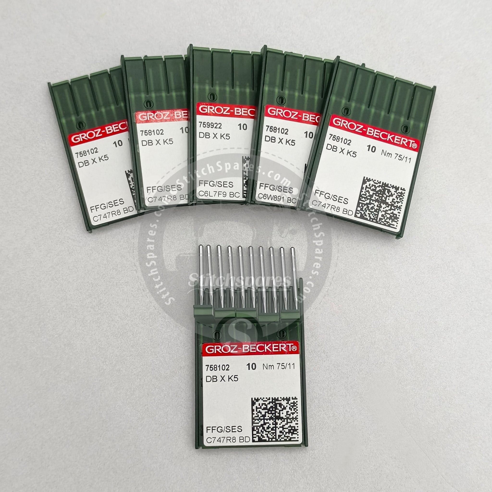 758102 DBXK5 Nm 75/11 Groz Beckert Sewing Machine Needle