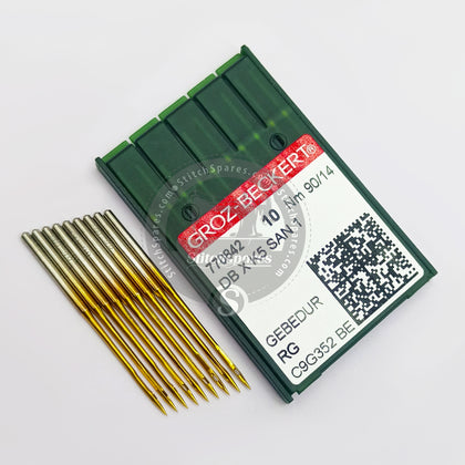 #770842 DBXK5 SAN 1 Nm 90/14 RG Gebedur (Golden Tip Titanium Coated) (Packing Unit 100Pcs ) Groz Beckert Sewing Machine Needle