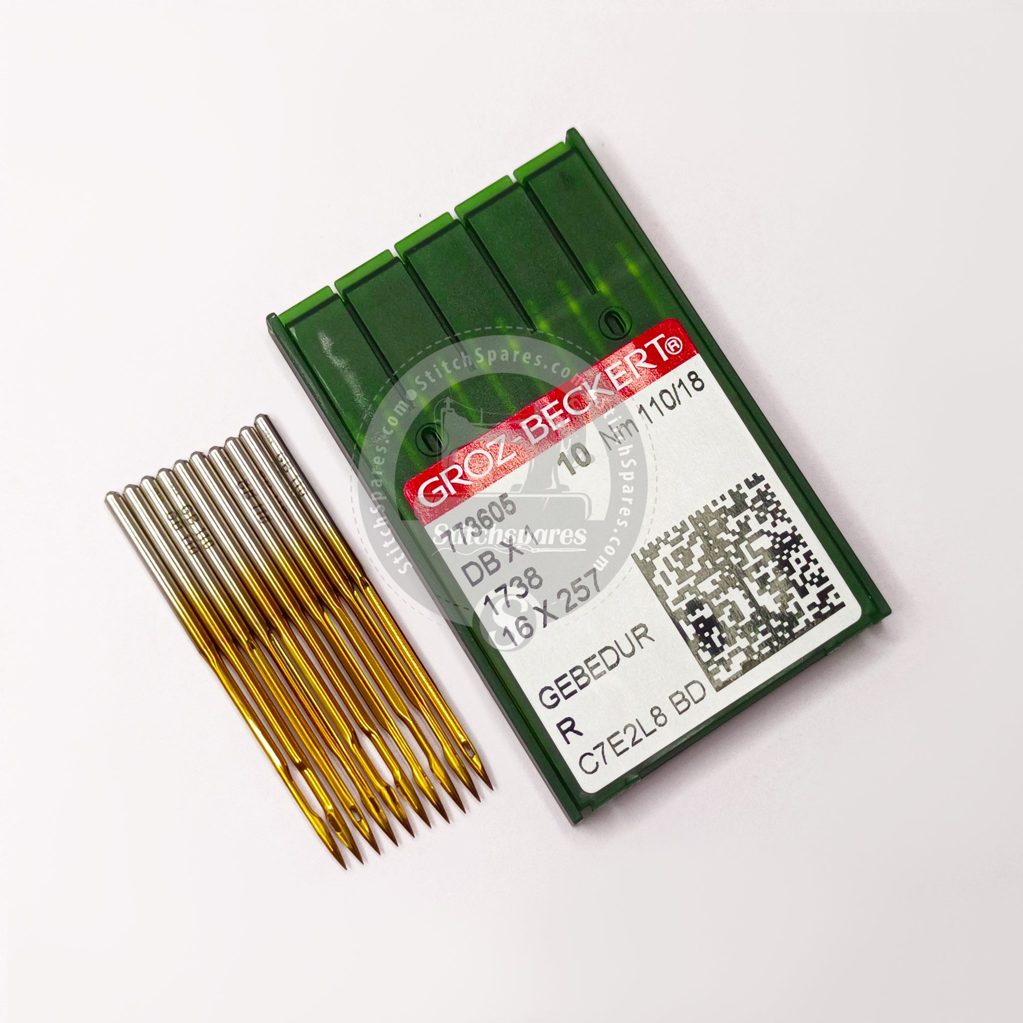 thumbnail image 2 of 20PCS Groz-beckert Db1 Dbx1 1738 Titanium Plated 100/16 Industrial Sewing Needle,Sewing Machine Needles 2 of 13