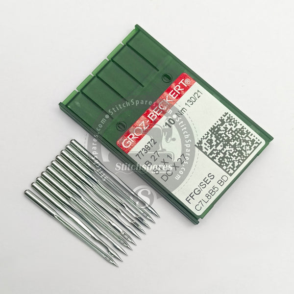 #773972 B27/ DCX27 Nm 130/21 FFG/SES Groz Beckert Sewing Machine Needl –  StitchSpares.Com