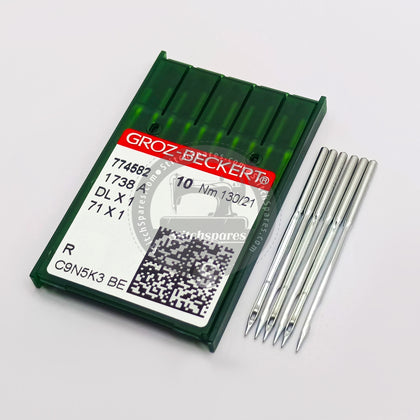 #774582 DLX1 Nm 130/21 R (Packing Unit 100Pcs) Groz Beckert Sewing Needle