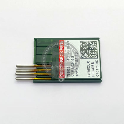 #783532 VERSION 5.2 / 135X17 SAN 5 Nm 160/23 FFG/SES Gebedur (Packing Unit 100Pcs ) (Golden Tip Titenium Coated) Groz Beckert Sewing Machine Needle