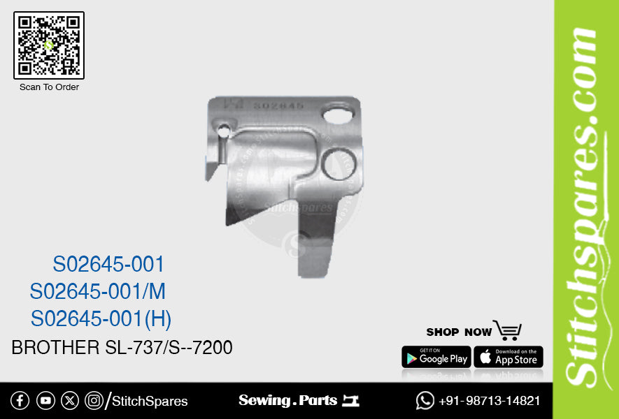 Strong-H S02645-001 Cuchillo / Cuchilla / Recortadora Brother SL-737/S-7200 Repuestos para máquina de coser