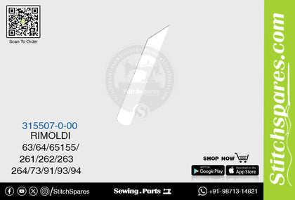 Strong-H 315507-0-00 Knife / Blade / Trimmer Rimoldi 63/64/65155/261/262/263/264/73/91/93/94 Sewing Machine Spare Parts