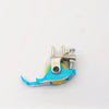 A10 Teeth Type Teflon Roller Presser Foot For (A10 Folder/Binder) Single Needle Lock-Stitch Sewing Machine