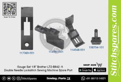 Gauge Set 18 Brother LT2-B842 -5 Double Needle Lockstitch Sewing Machine Spare Part