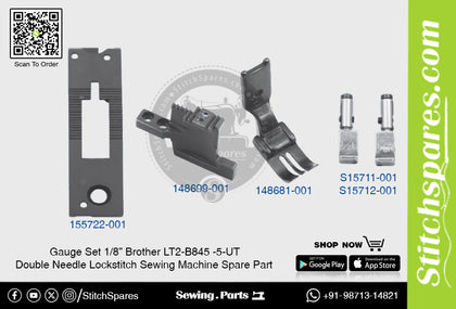 Gauge Set 1/8 Brother LT2-B845 -5-UT Double Needle Lockstitch Sewing Machine Spare Part