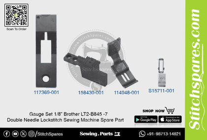 Gauge Set 1/8 Brother LT2-B845 -7 Double Needle Lockstitch Sewing Machine Spare Part