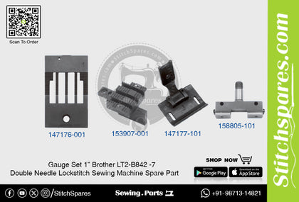 Gauge Set 1 Brother LT2-B842 -7 Double Needle Lockstitch Sewing Machine Spare Part