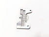 JACK E4S Needle Plate ( JACK ORIGINAL PARTS) Overlock Sewing Machine Spare Part PART NO : 121215004