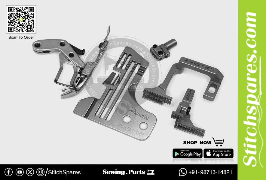 Juego de calibres M900M952-13H (4 hilos) Repuesto para máquina de coser overlock PEGASUS