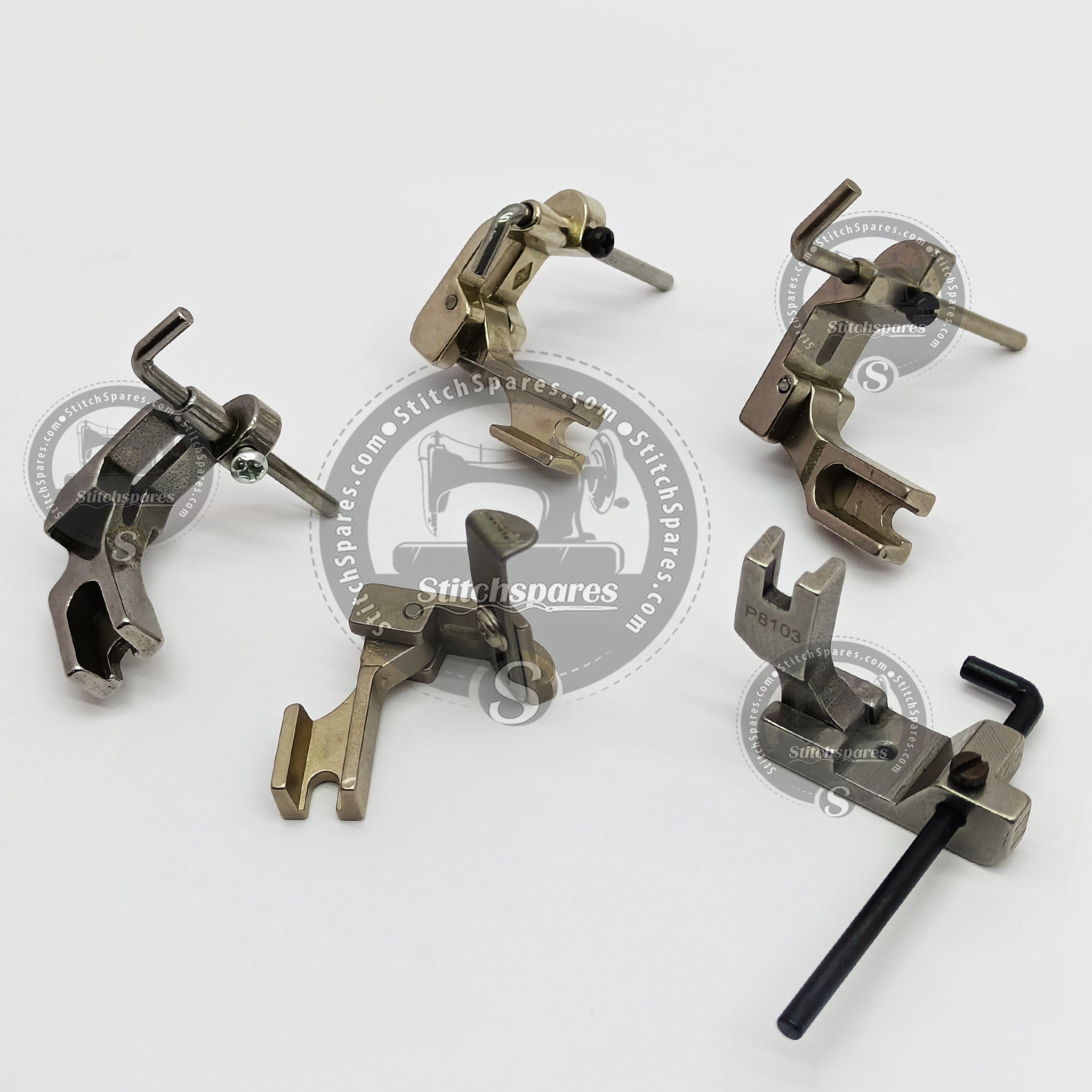 P8103 All Type Adjustable Steel Guide Presser Foot For 810 Post Bed Bottom Leather Machine