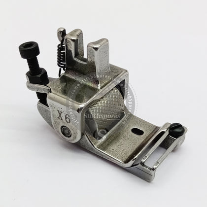 Q5 / X6 Right Steel Plain Adjustable Neck Tape Attaching Presser Foot