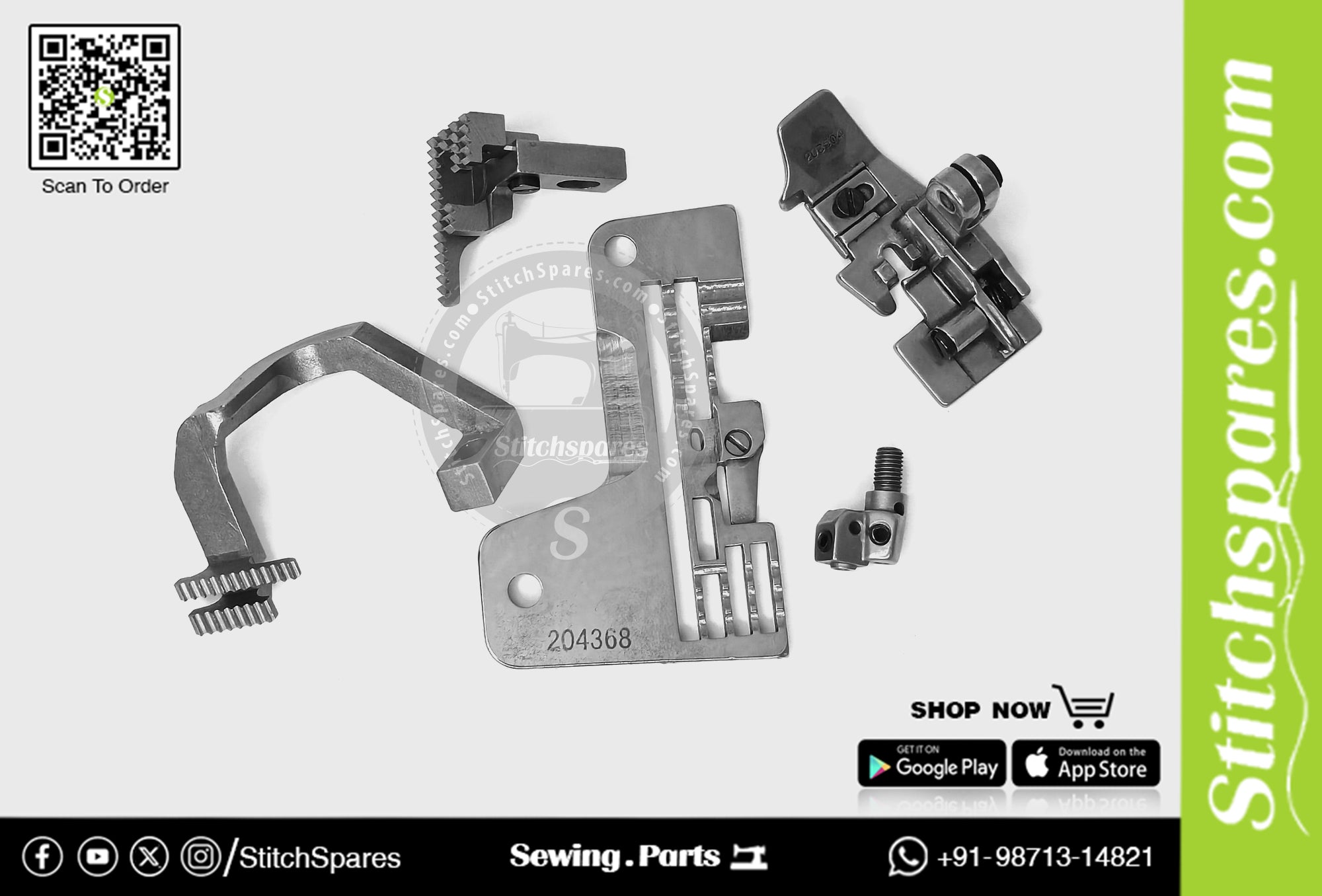 STRONG-H 204368 गेज सेट PEGASUS M732-36 (3×5) सिलाई मशीन स्पेयर पार्ट