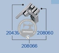 STRONG-H 204396, 208060, 208066 फीड डॉग PEGASUS M732-38 (3×4) सिलाई मशीन स्पेयर पार्ट