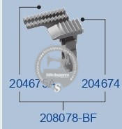 STRONG-H 204675A, 204674, 208078-BF Feed-Dog PEGASUS L52-17 (0×4) Repuesto para máquina de coser