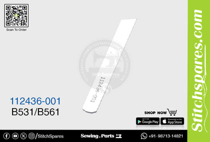 112436-001 cuchillo brother B531 para máquina de coser